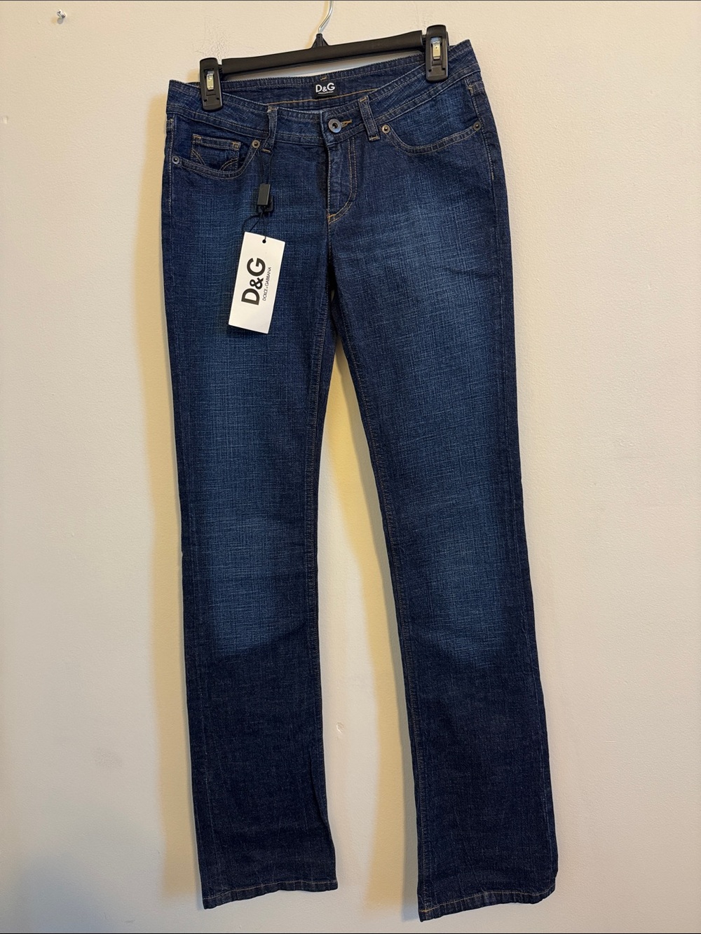 D&G Women's Dark Indigo Straight-Leg Jeans